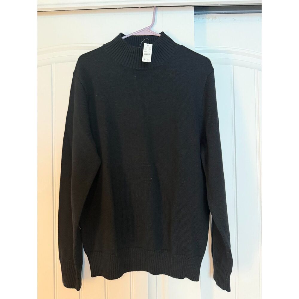 J.Crew Factory Black Mock Neck Sweater Size M NWT